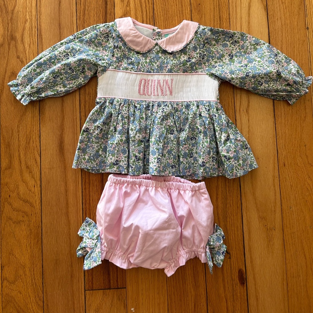 Quinn Floral and Pink Kids Matching Set